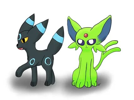 Shiny Espeon and Umbreon by lupe-addoptables-10 on DeviantAr