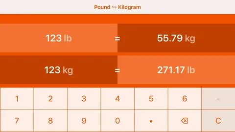 Pounds to Kilograms lb to kg por Thomas Pelster - (iOS Apps)
