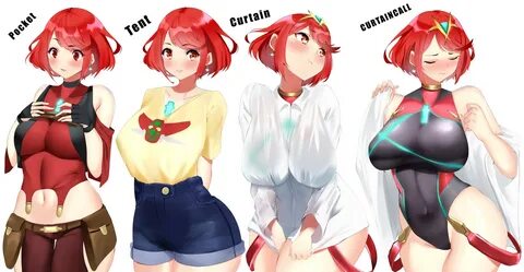 curtain call challenge, xenoblade chronicles 2, pyra, swimsuit, icoochu. 