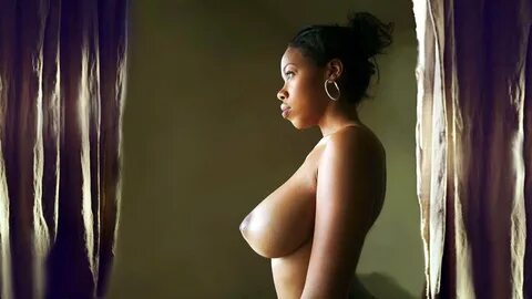 African american black brown huge natural naked boobs