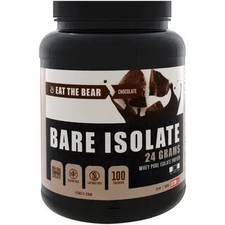 Eat the Bear, Bare Isolate, Whey Pure Protein Isolate, Choco