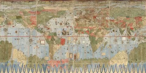 Оцифрована странная карта, которой 430 лет Мир тайн