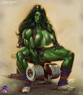 Hulk lifting boobs