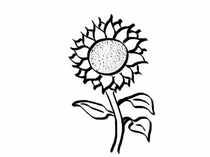 Simple Sunflower Clip Art - Clip Art Library