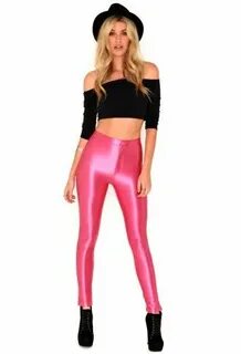 Missguided - Kadira Shiny Disco Pants In Pink Fashion, Shiny