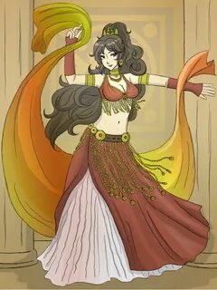 Arabian Belly Dancer Outfit Anime 3 Images - Danse Orientale