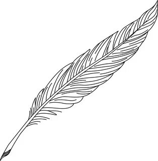 feather clipart png - Quill Pen Drawing At Getdrawings - Fea