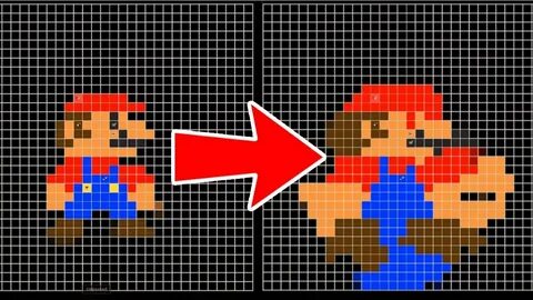 AOC2: GRIDS 32x32 Pixel Artist: Super Mario Bros - YouTube