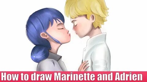 How to draw Marinette and Adrien - YouTube