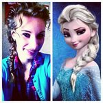 ❄ ️Frozen inspired hair. Elsa look-a-like. #wishiwasadisneypr