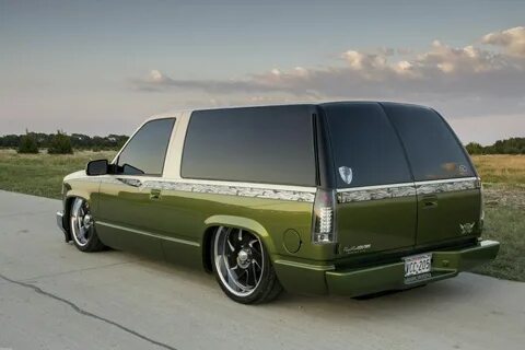 Green tahoe Chevy tahoe, Dropped trucks, Suv trucks