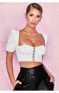 Pin by Roya on Clothes White corset top, Corset top, Crop to