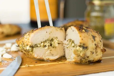 Feta And Pesto Stuffed Chicken Breasts - Fox Valley Foodie R