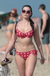 Daisy Lowe in Bikini on Miami Beach GotCeleb