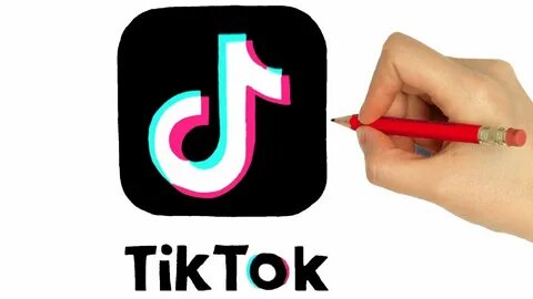 HOW TO DRAW TIK TOK LOGO