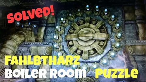Skyrim SE: Fahlbtharz Boiler Room Puzzle - YouTube