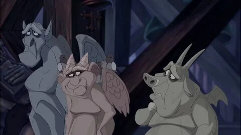 Do you think the gargoyles in The Hunchback of Notre Dame re