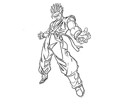 Gohan Super Saiyan 2 Coloring Pages at GetDrawings Free down