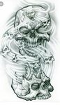 Ghost Rider Skull Tattoo Related Keywords & Suggestions - Gh