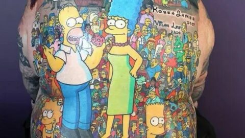 Simpsons world record set with 203 tattoos - Sports Illustra