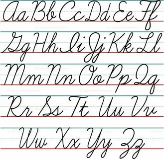 cursive alphabet - lbdavidson - Spoonflower Lettering alphab