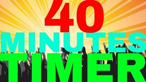 Timer 40 Minutes Countdown Clock - YouTube