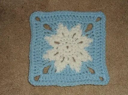 6" Snowflake Square pattern - Free Original Patterns Crochet