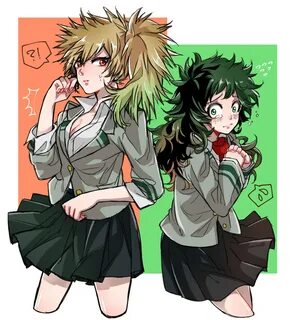 Safebooru - 2girls bakugou katsuki blush boku no hero academ