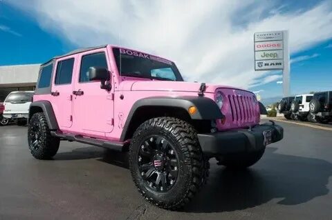Girly Cars & Pink Cars Every Women Will Love!: Pink Jeep Pin