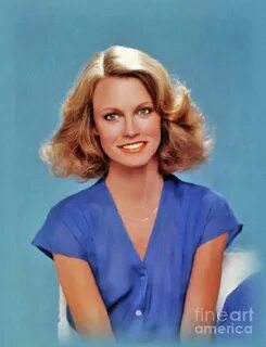 Shelley Hack, Actress Painting by John Springfield Fine Art 