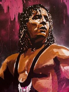 Bret Hitman Hart Wrestling Giant Wall Art Poster Print Antiq