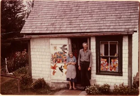 Maud and Everett, 1963 Maud lewis, Maudie lewis, Artist life