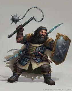 ART Dwarf Tempest Cleric : DnD Fantasy dwarf, Dwarf paladin,