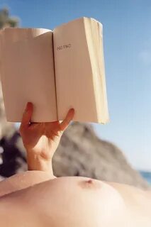 Nude Titties Reading Books.