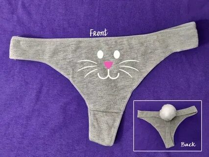 Bunny Poofy Tail Thong Pasen Mr.Cottontail Aangepaste Etsy