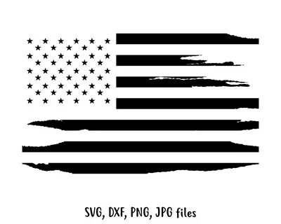 Distressed Flag svg American Flag svg 4th of July svg US Ets