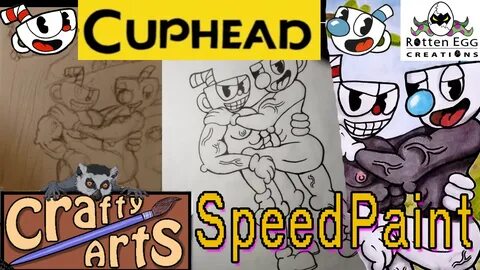 Cuphead Cringe Art CraftySpeedPaints With Music VIDEO - Weas