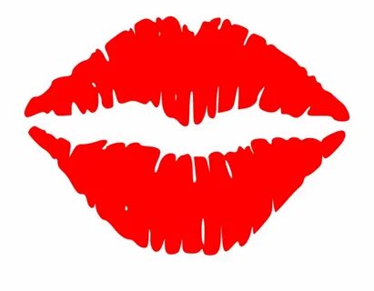 Lips Kiss Female Lipstick Red Lust Love - Red Lips Clipart T