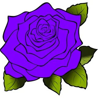 Purple Rose SVG Clip arts download - Download Clip Art, PNG 