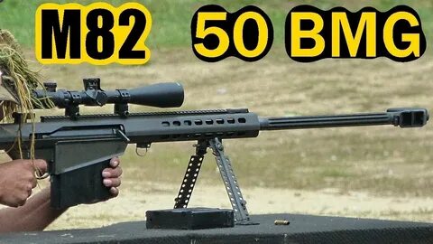 Blasting The Barrett 50 BMG caliber rifle - YouTube