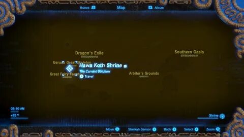 Zelda: Breath of the Wild guide: Hawa Koth shrine location, 