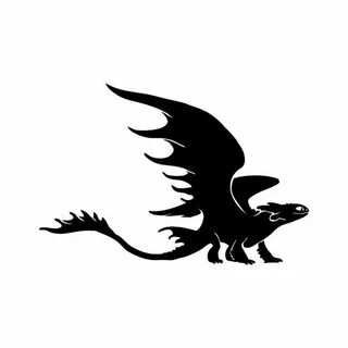 Vinyl Decal: Toothless #2 from How to Train Your Dragon, Dra