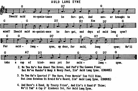 Auld Lang Syne Clarinet Quartet Arrangement (Score + Parts) 