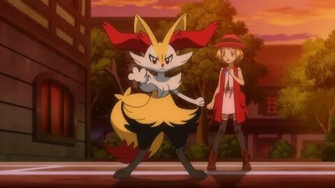 File:Serena and Braixen XY064.png - Bulbagarden Archives