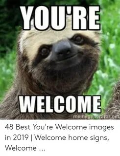 YOU'RE WELCOME Mem 48 Best You're Welcome Images in 2019 Wel