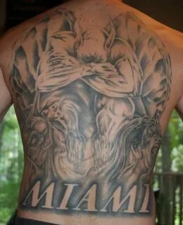 Gargoyle tattoo pattern Miami Gargoyle tattoo on the back #g