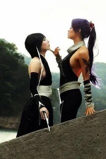 Yoruichi Shihoin and Soifon Bleach cosplay, Cosplay woman, C