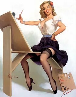 Джил Элвгрен (Gil Elvgren) (1914-1980) был главным пин-ап художником двадца...