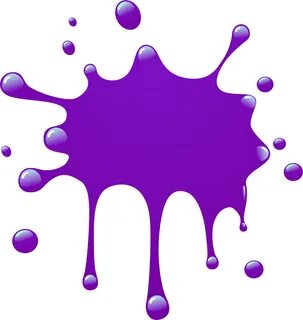 Free Paint Splashes On Behance Splatter Drip Clipart - Purpl