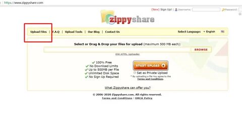 How to Upload files to Zippyshare